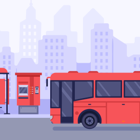 graphic of bus